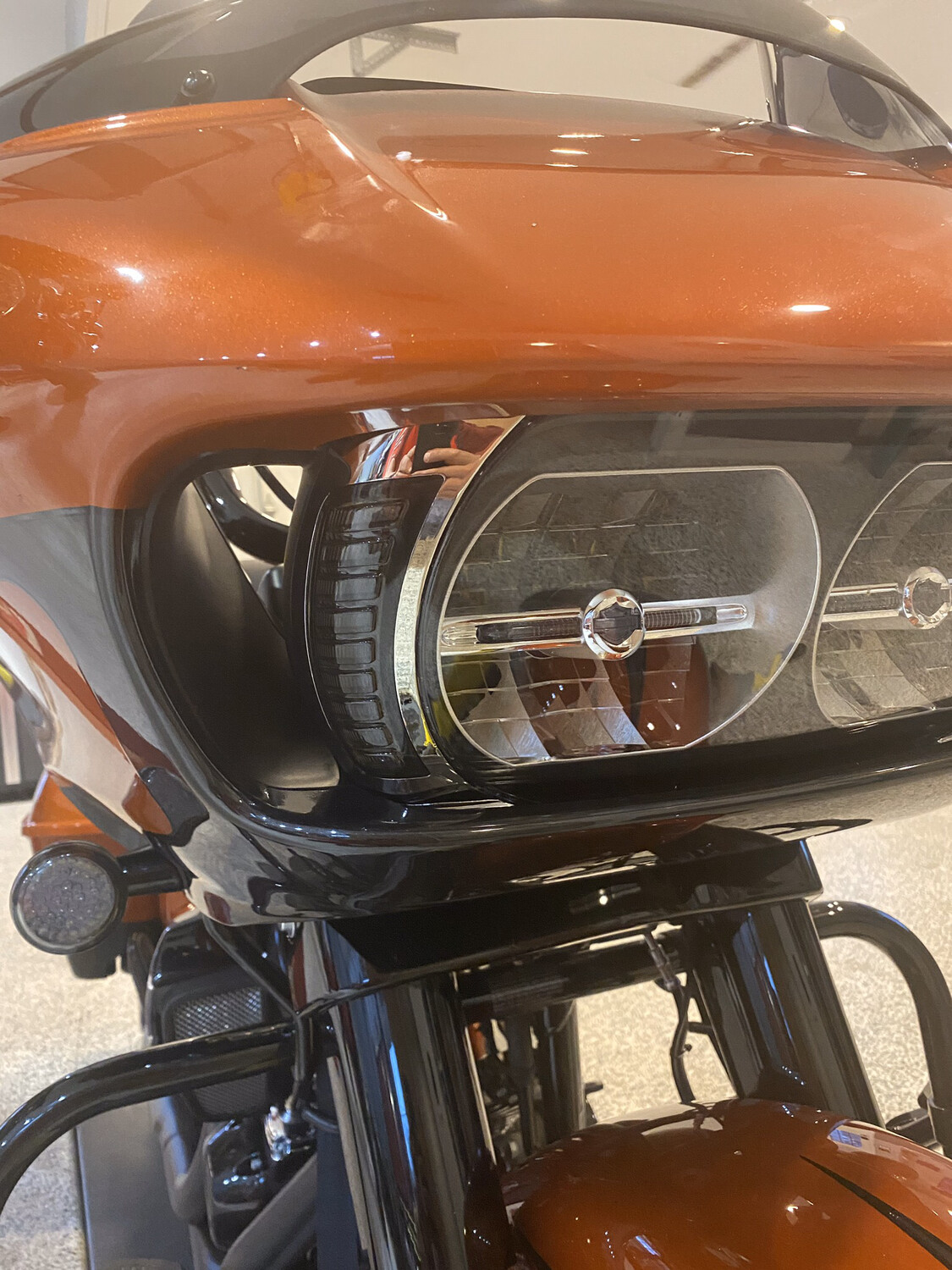 Chrome Road Glide Headlight Running light/Turn Signals