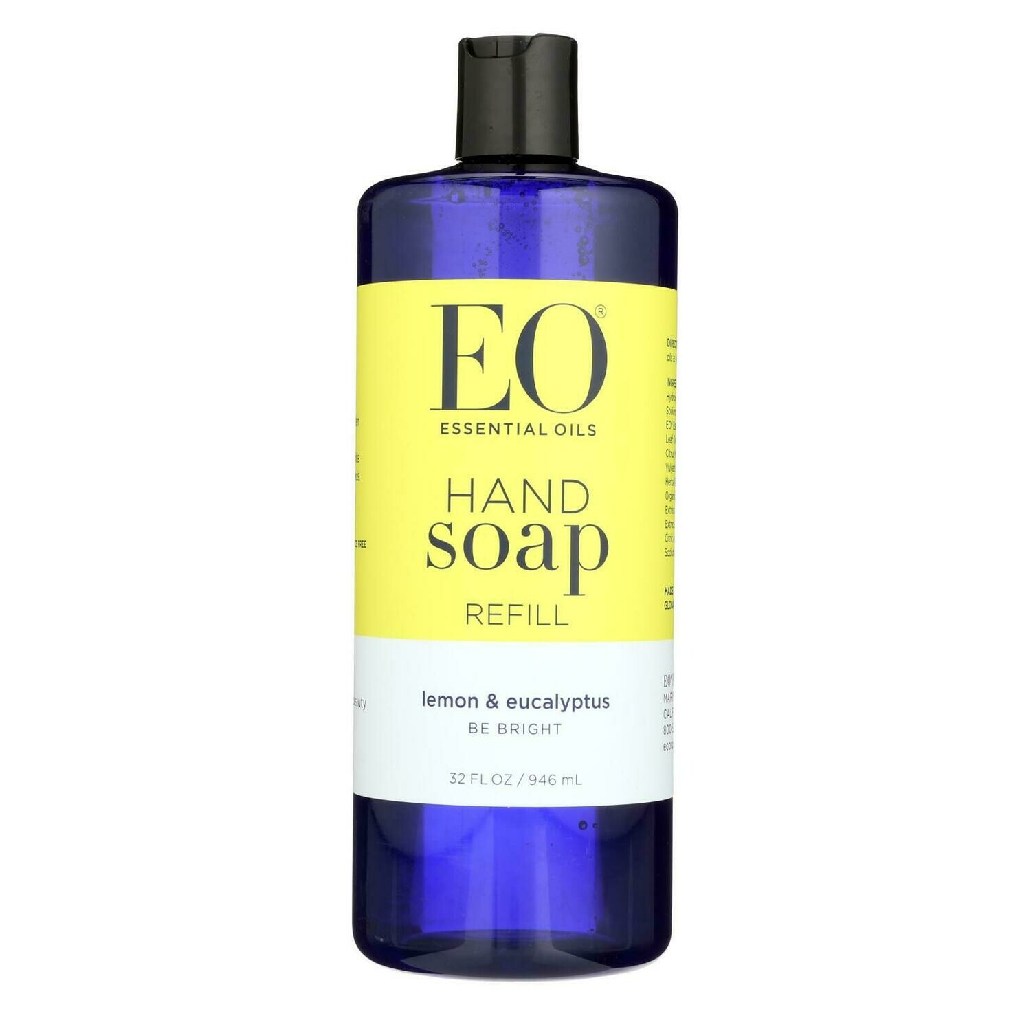 Eo Products Liquid Hand Soap Lemon And Eucalyptus 32 Fl Oz