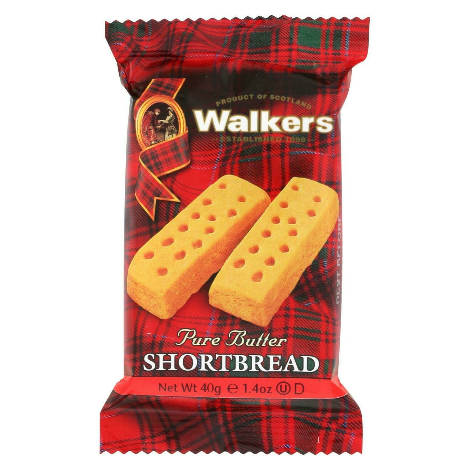 Walkers Shortbread Fingers 2 Count Case Of 24 1.4 Oz