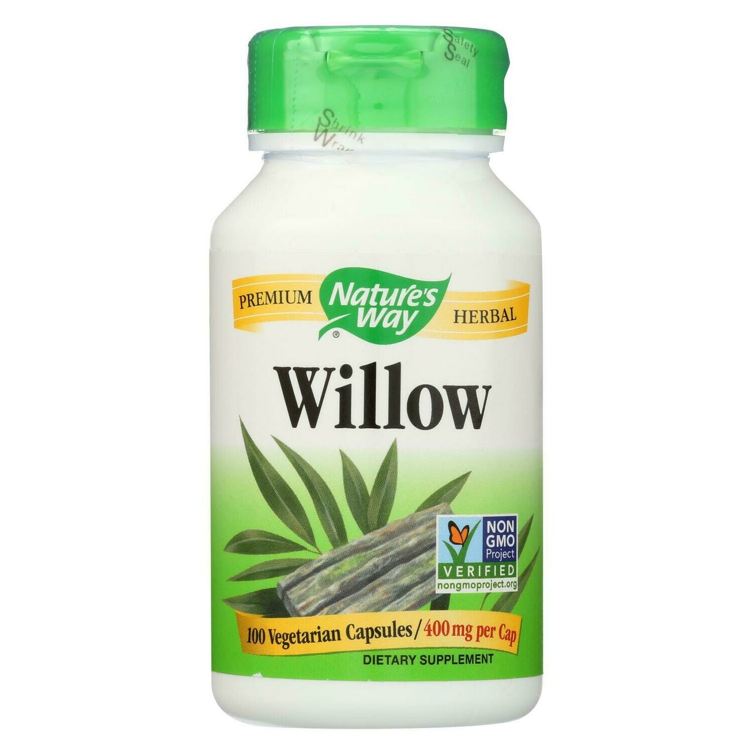 Nature's Way White Willow Bark 400 Mg 100 Capsules