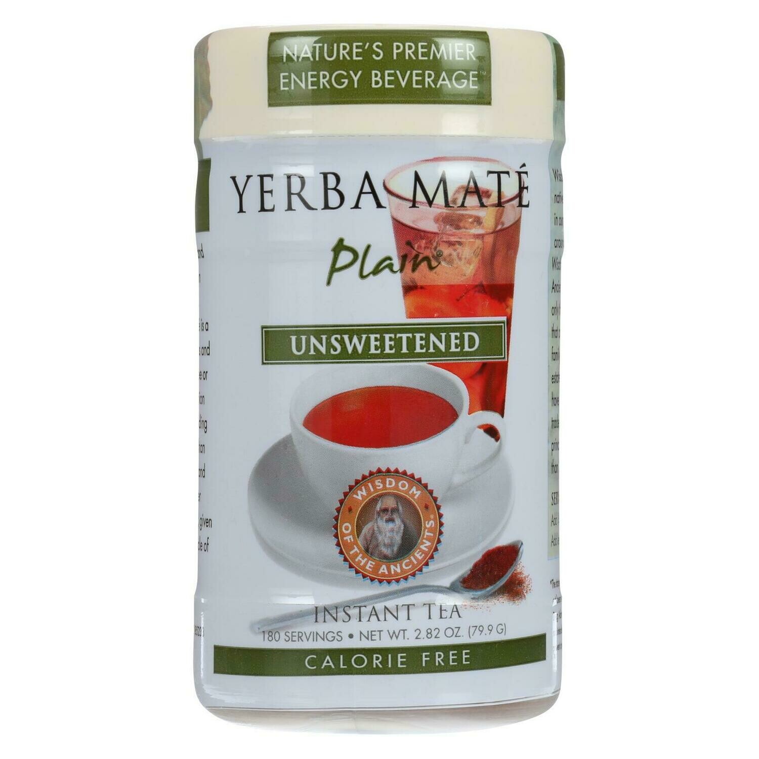 Wisdom Natural Instant Yerba Mate Tea Unsweetened 2.82 Oz