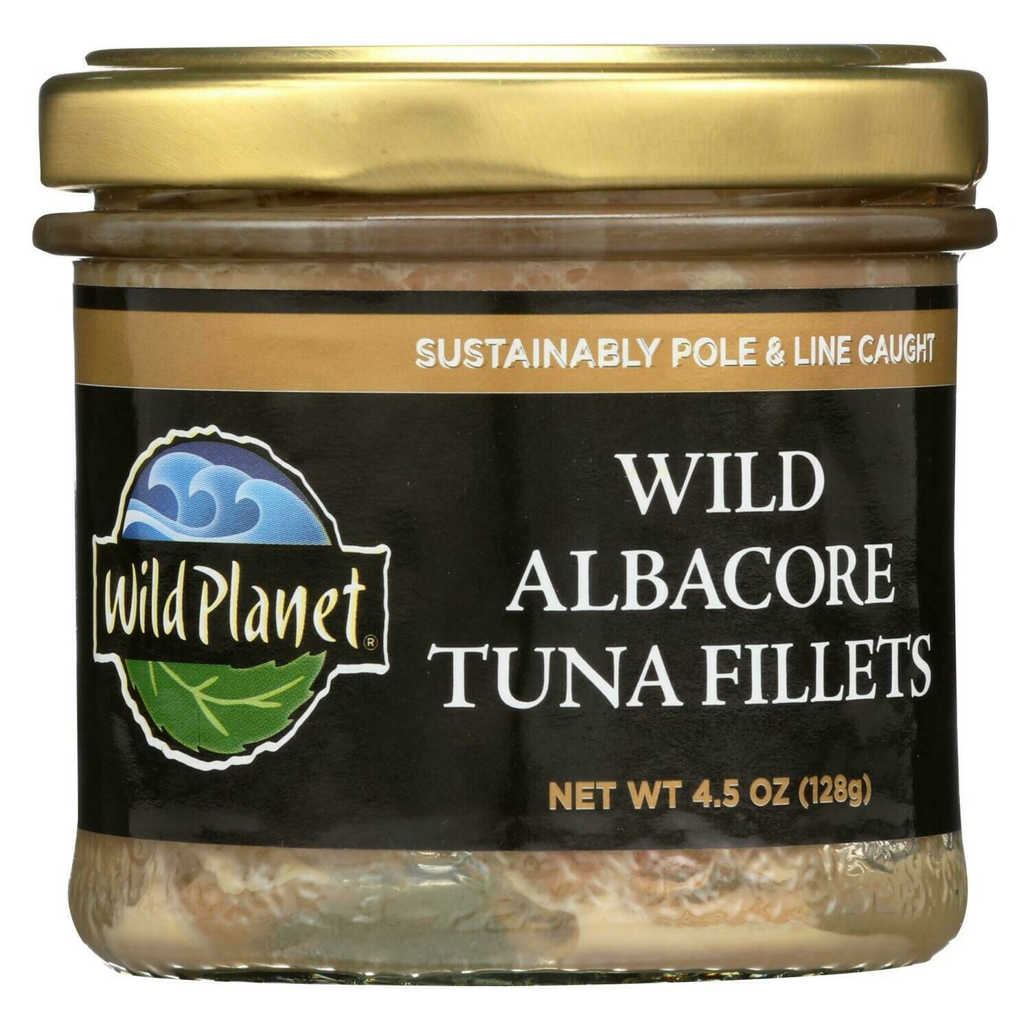 Wild Wild Albacore Tuna Fillets Case Of 12 4.5 Oz.