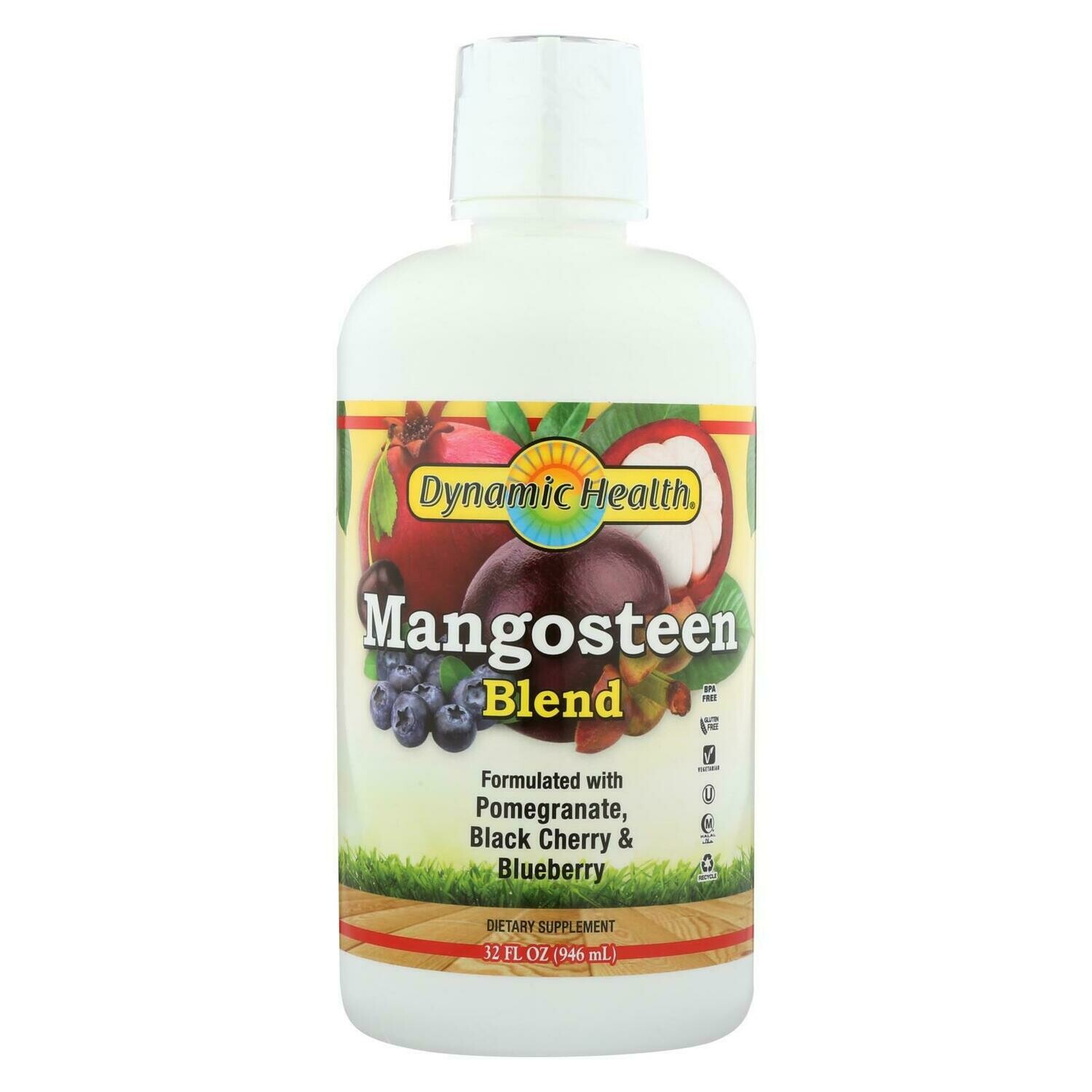 Dynamic Health Mangosteen Juice Blend 32 Fl Oz