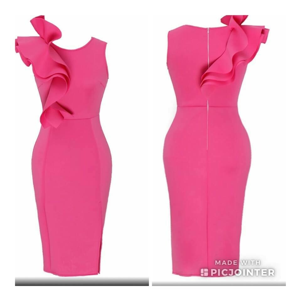 Pink Scuba Dress