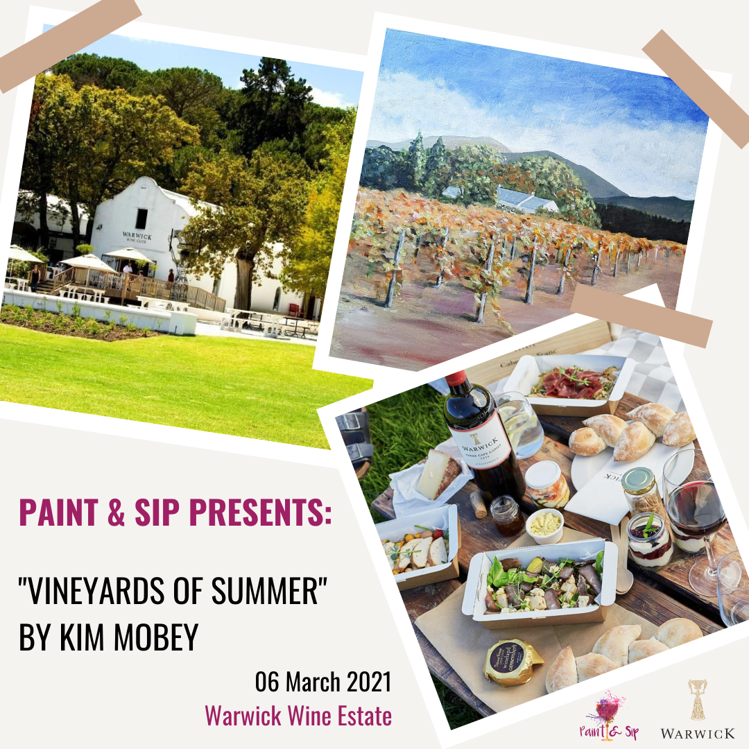 Outdoor Paint & Sip at Warwick Wine Estate (Stellenbosch) 6th March 2021
