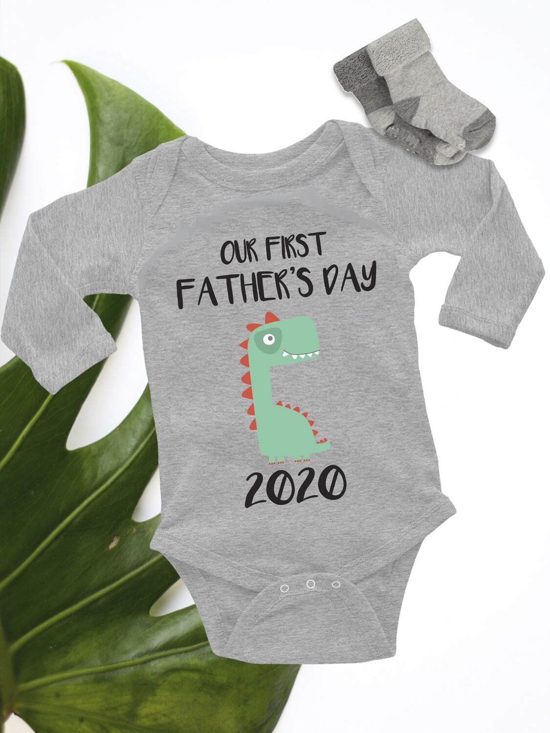Personalized Dinosaur Baby Onesie