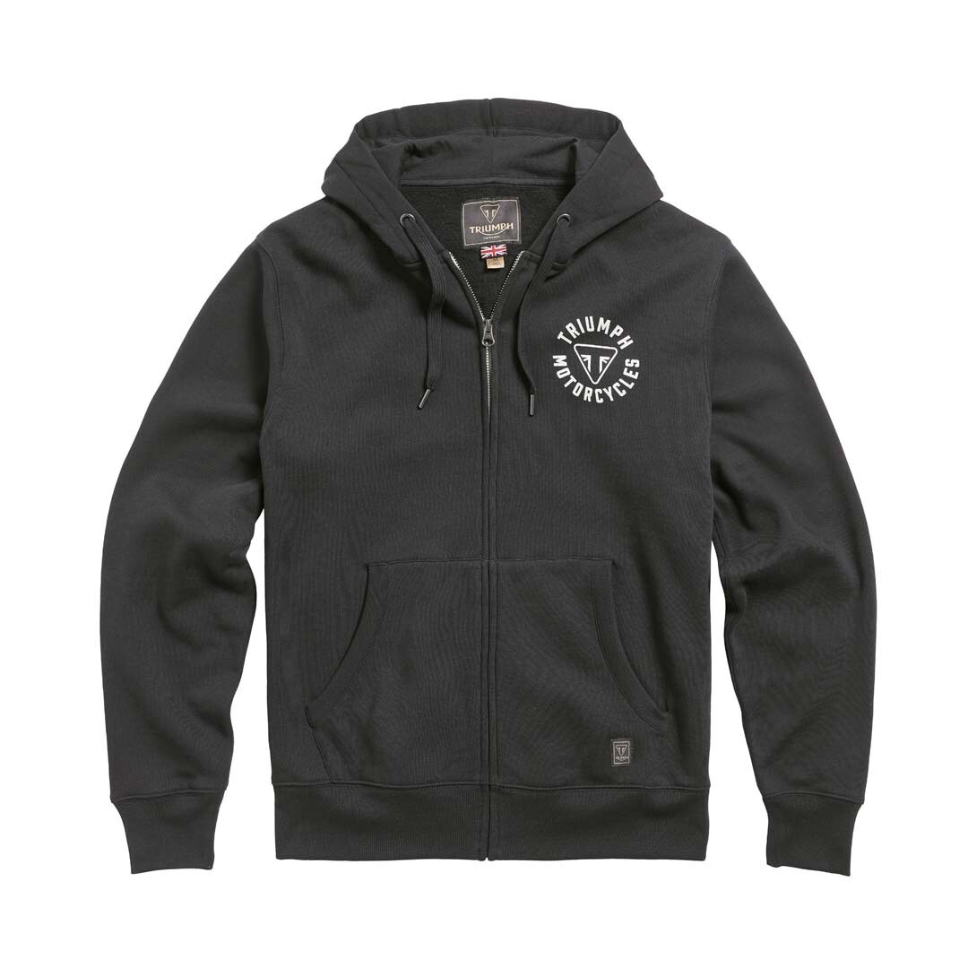 Triumph Digby Full Zip Black Hoodie Shop Best Selling Triumph Genuine