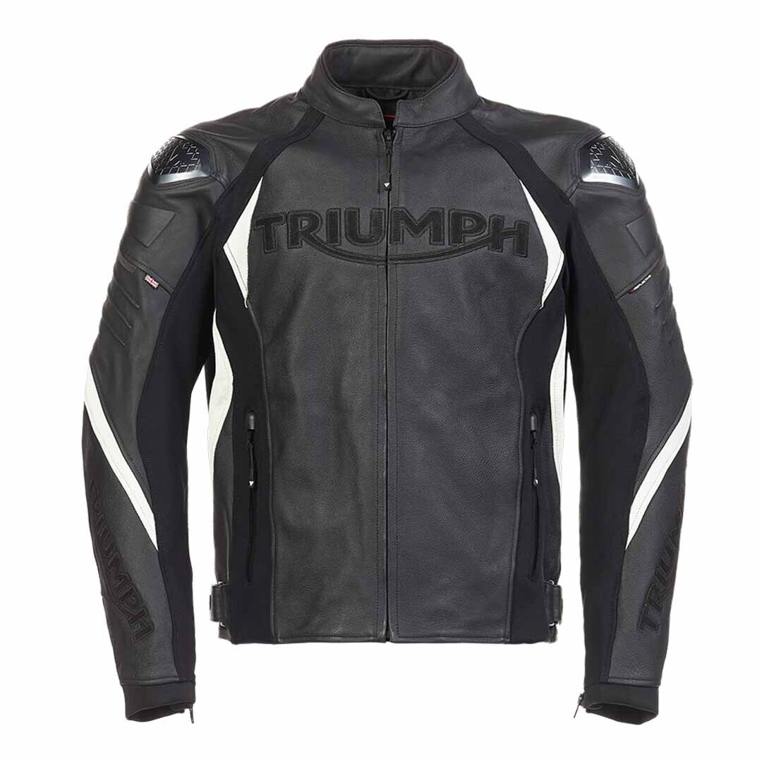 Triumph Triple Leather Motorcycle Racing Jacket Shop Best Selling
