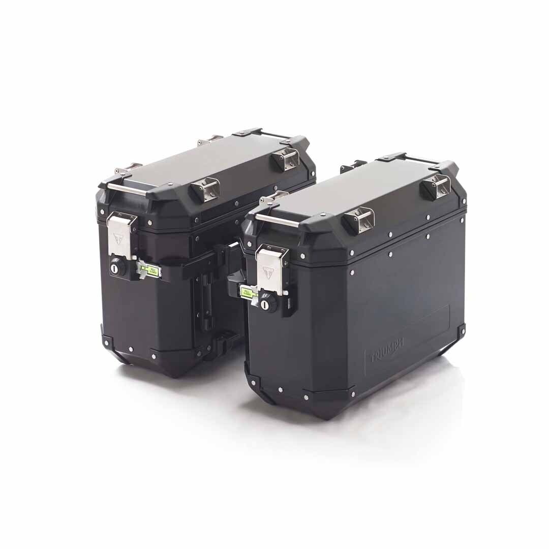 Triumph Tiger 800 Black Aluminum Panniers A9500855 Triumph