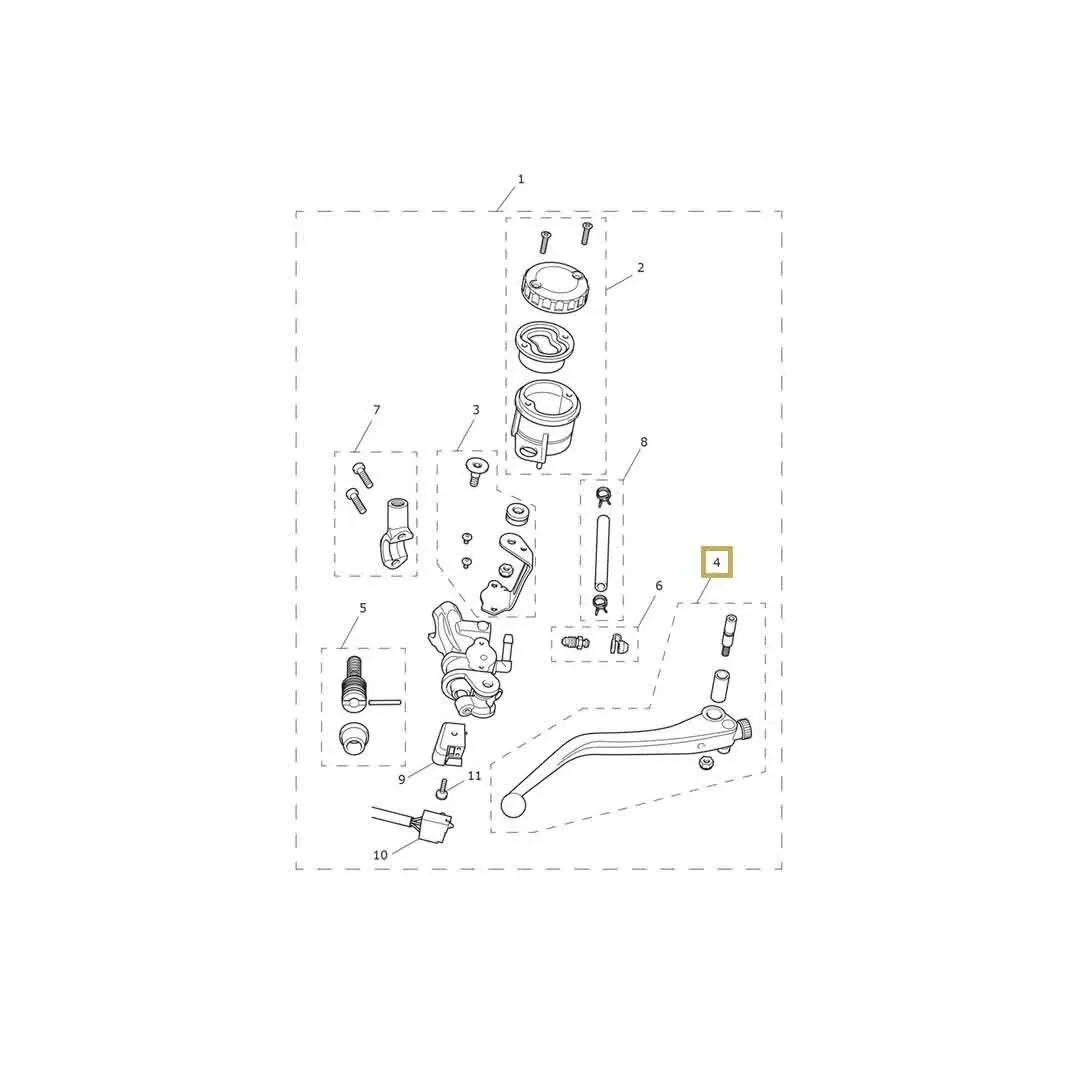 Triumph Tiger 900 850 Sport OEM Replacement Brake Lever T2021859