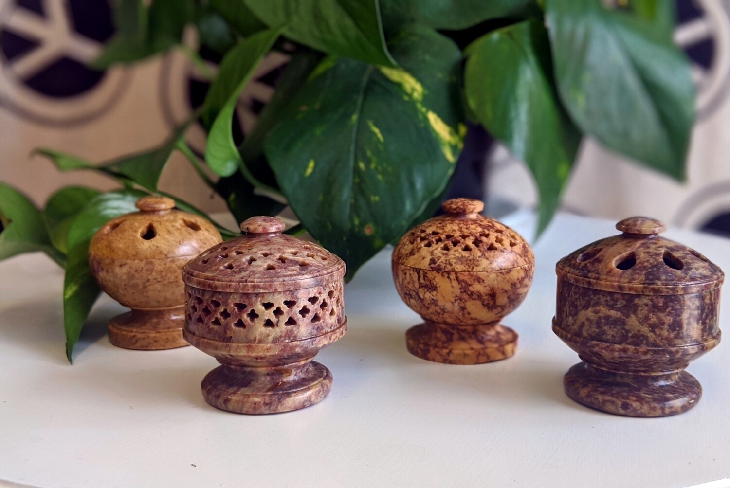 Soapstone Pot Incense Holder