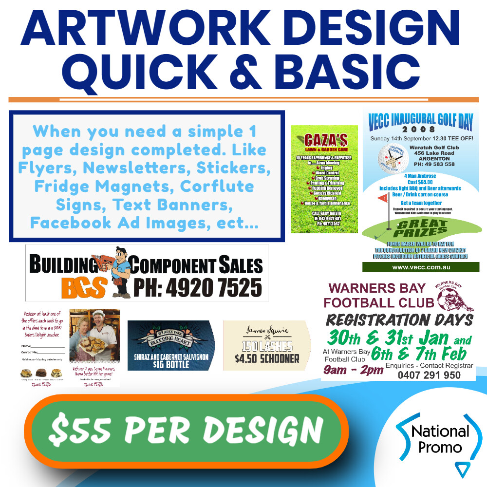 National Promo Select from a Wide Range of Print Products