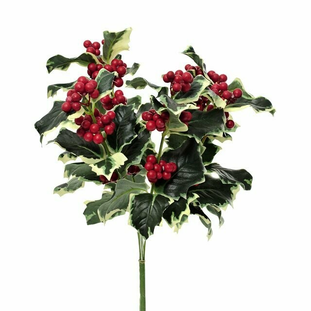 Artificial Holly Leaf Bush
