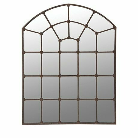 EXTRA LARGE ARCHED PANED MIRROR