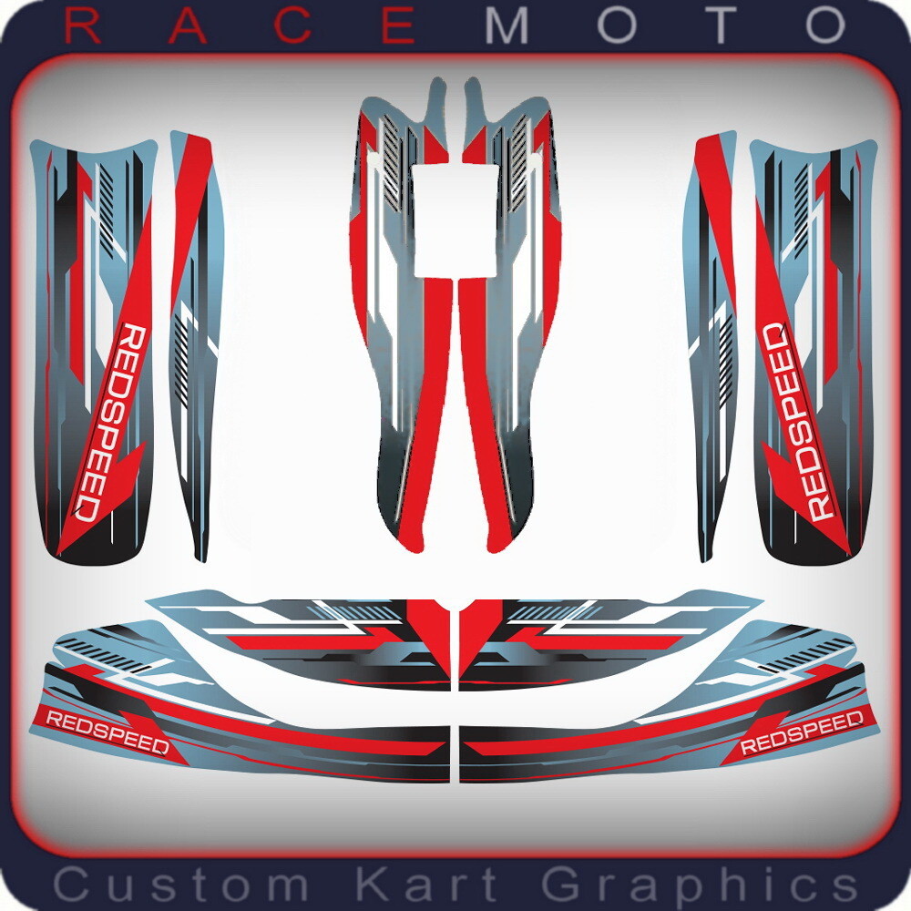 Karting Sticker kit for RedSpeed OTK M4 Bodywork