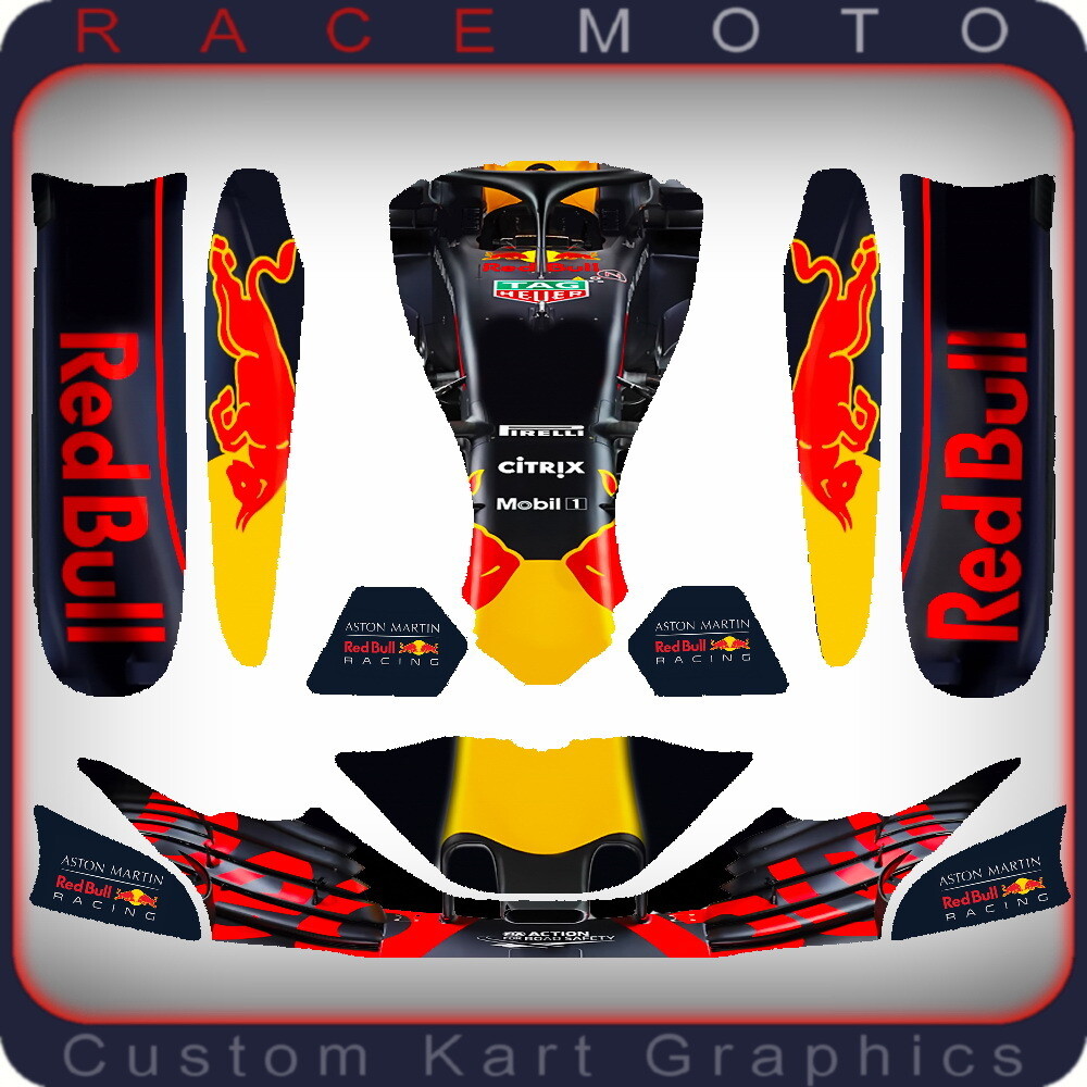 Red Bull Karting Sticker kit for MK14 Cadet Bodywork