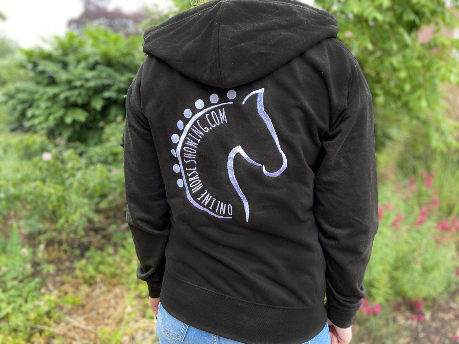 ONLINE HORSE SHOWING ZIP UP HOODIE