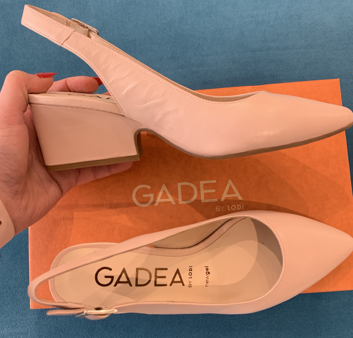 Blush Pink Leather Slingback Block Heel Store J�Adore