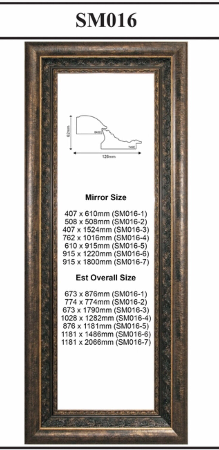 SM016 Custom Made Store Mirrors and More