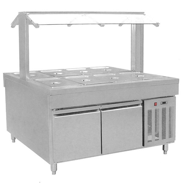 FED Chilled Eight Pan Bain Marie Fridge