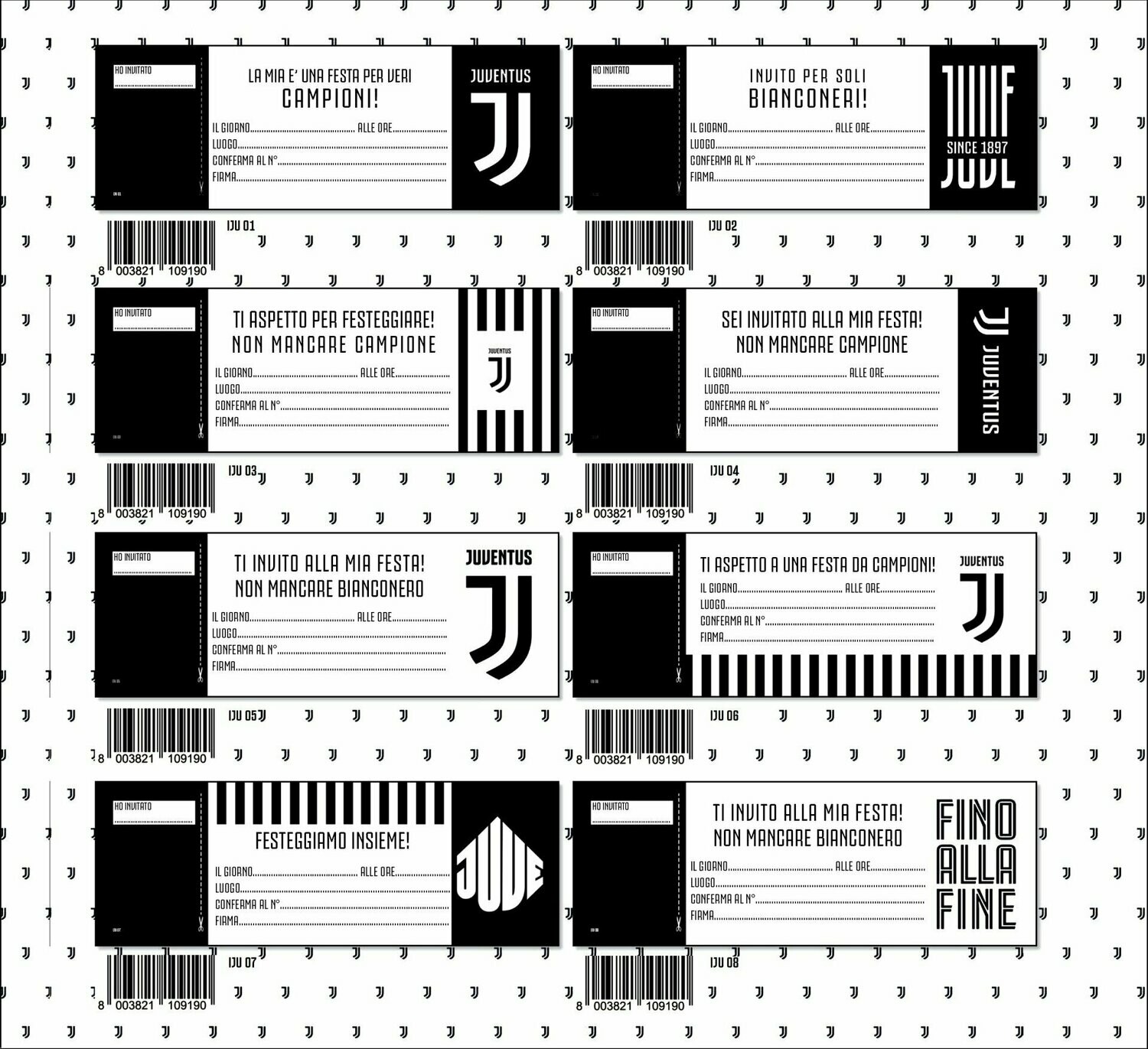 Inviti party Juventus