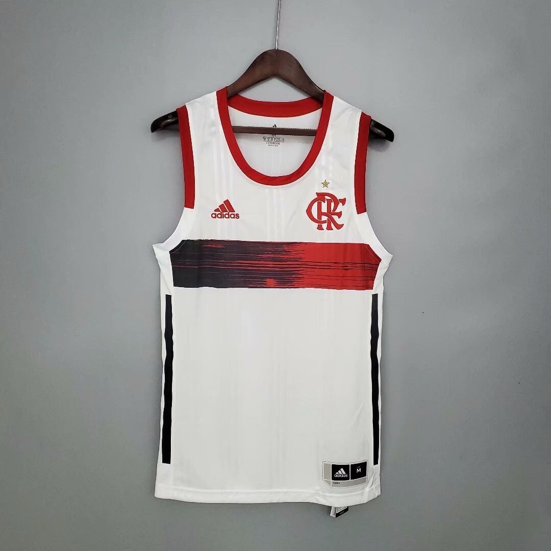 Regata Branca Flamengo Basquete Adidas 2021/2022