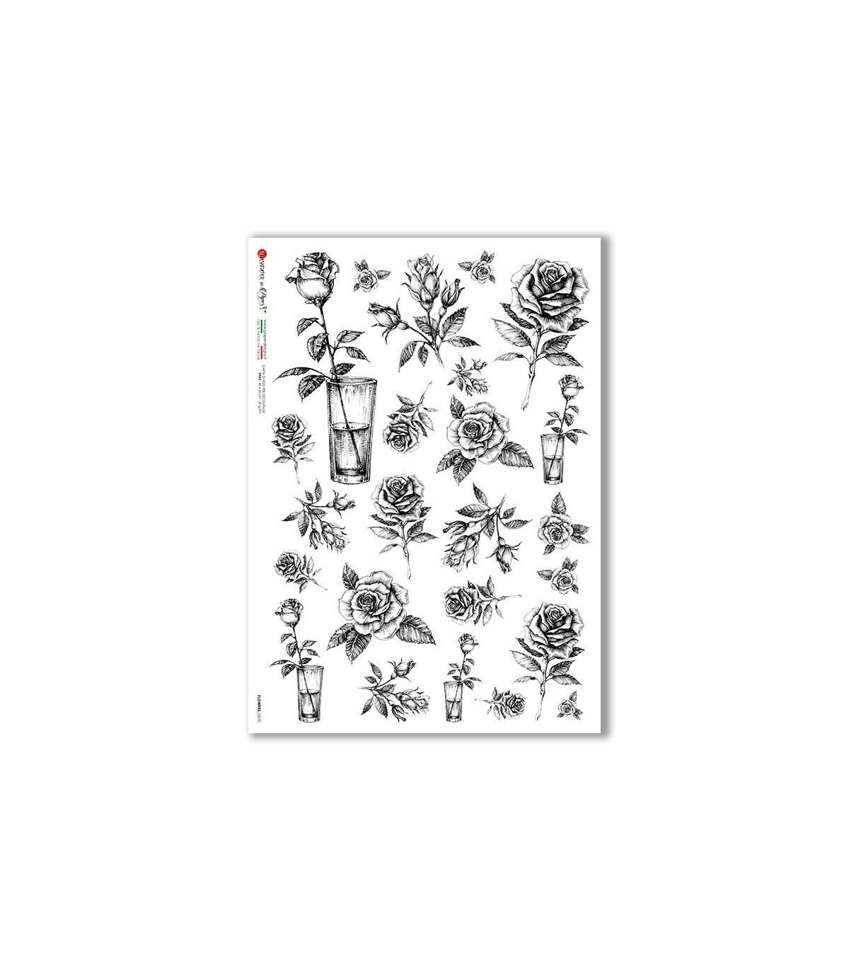 Flowers0370 A4 Rice Paper Paper Designs