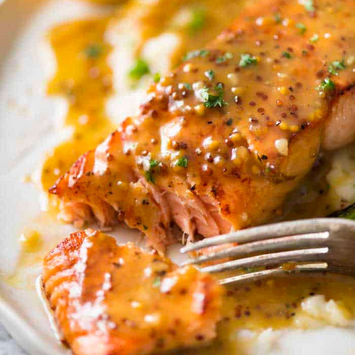 Honey Mustard Breaded Salmon