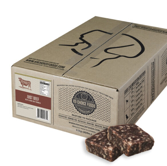 K9 Choice BEEF 20LB Only Raw Dog Food