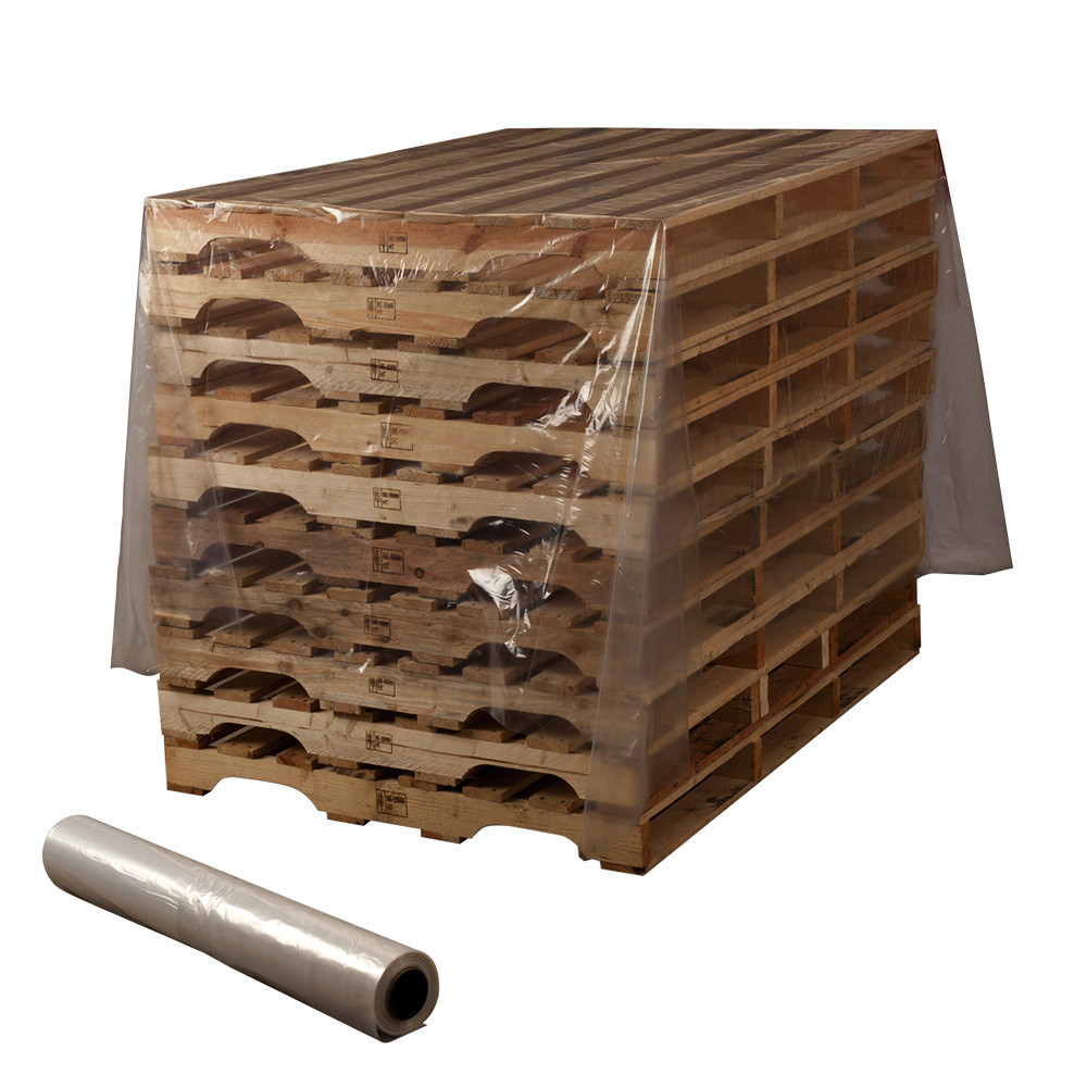 16'X 100' 4 mil Clear Pallet Covers Online Store NFC Bags