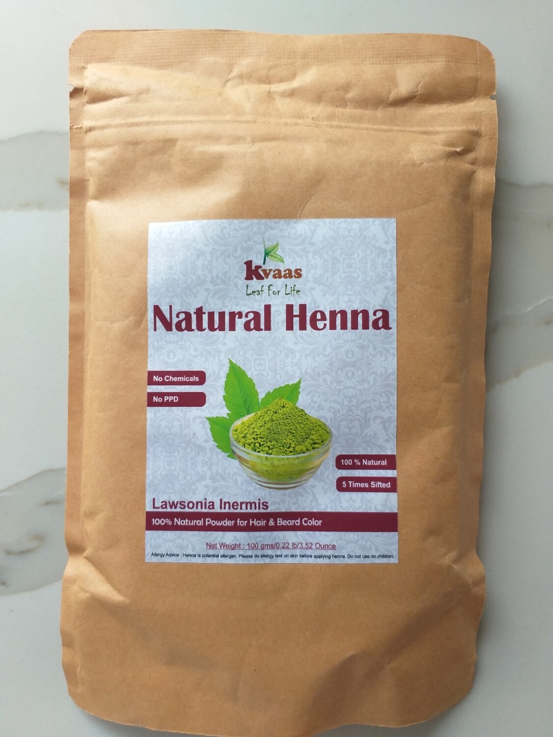 NATURAL HENNA 100 GMS 100 Chemical Free