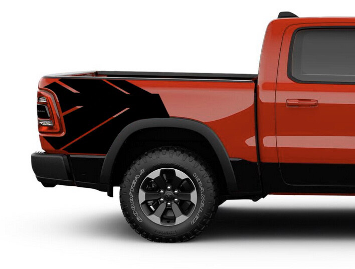 2019 Up RAM Rebel Factory Style Bed Side Vinyl Graphics 2020 Ram