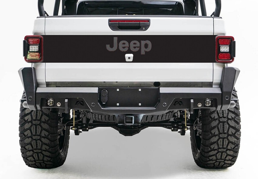 2020 Up Jeep Gladiator JT Tailgate Blackout Vinyl Graphics