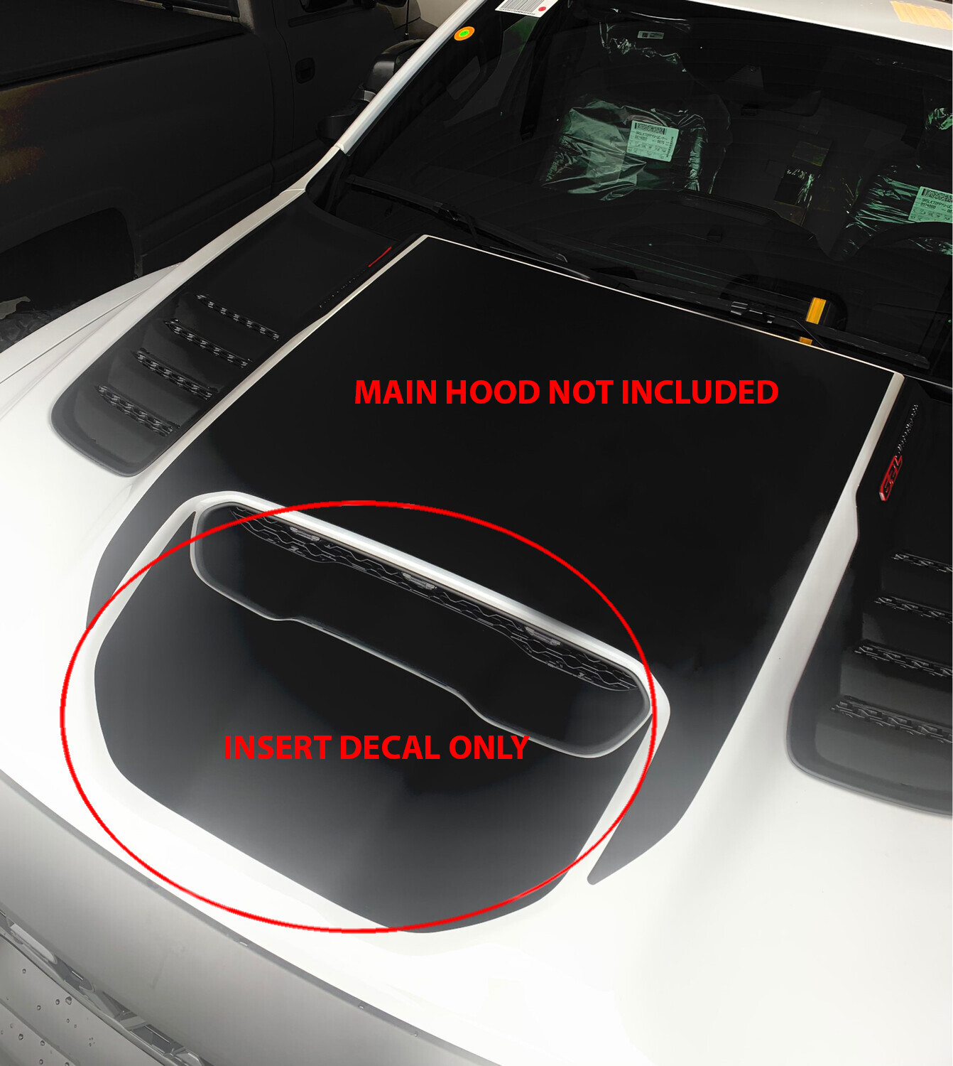 2021 UP Ram TRX Sport Hood Scoop Intake Decal Kit