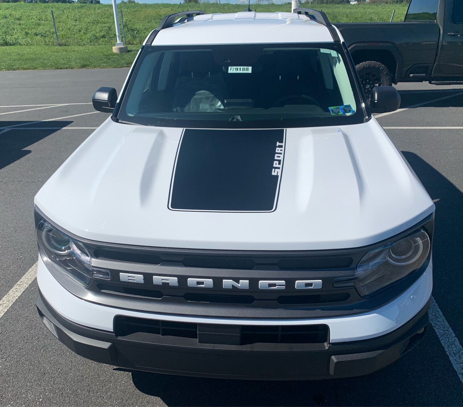 2021up Bronco Sport Hood Blackout Decal Graphics Vinyl Stripes