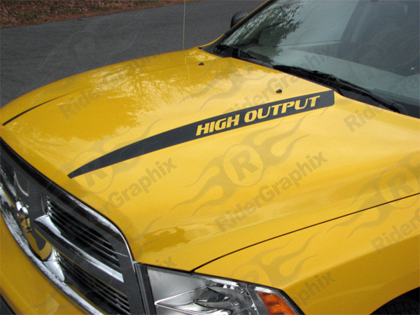 2009 2019 Classic Ram 1500 Standard Hood Spear Stripes