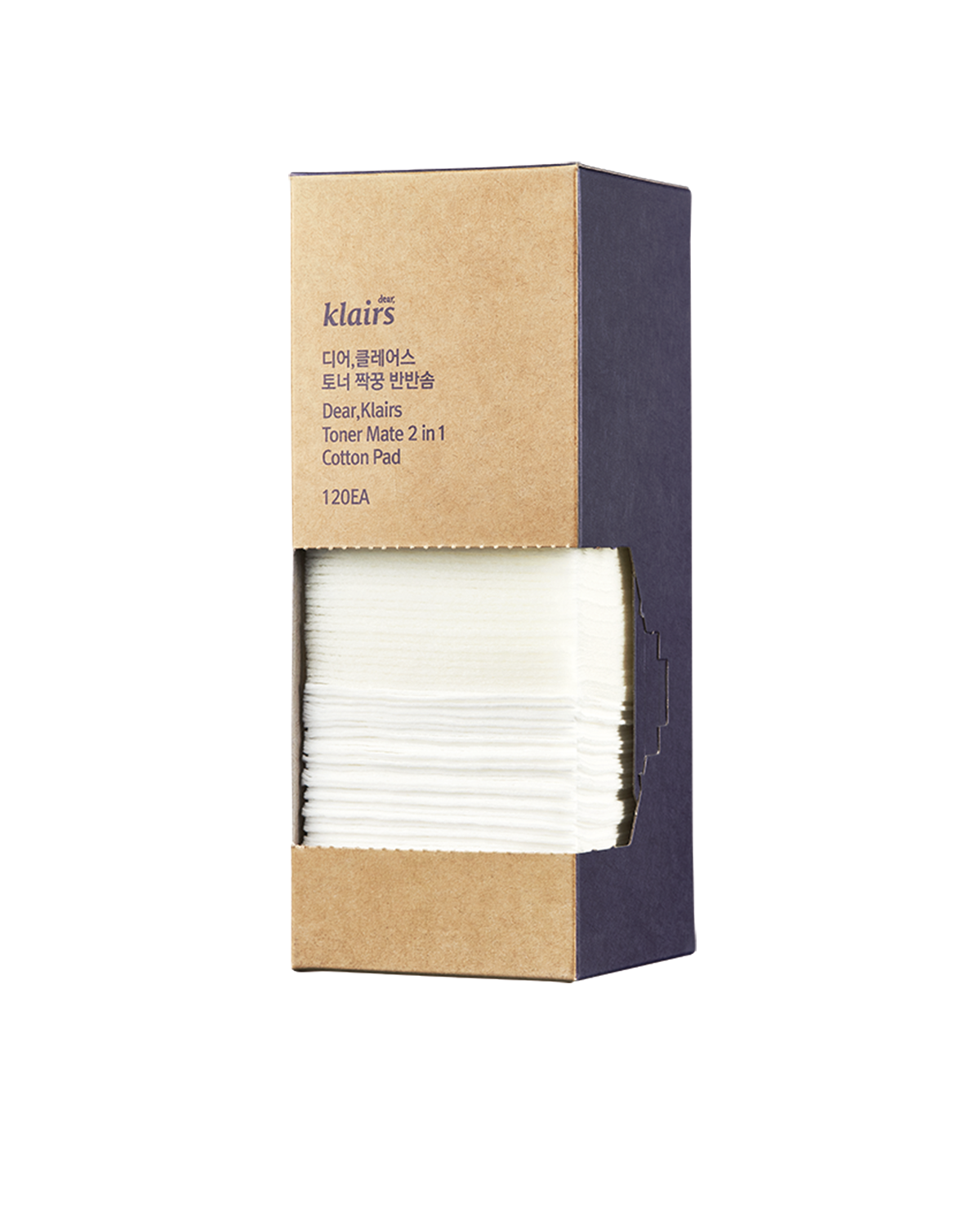 KLAIRS Toner Mate 2 in 1 Cotton Pad 120 ea