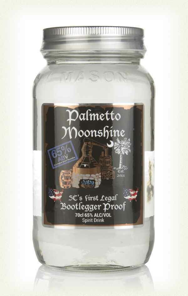 Palmetto Moonshine Bootlegger Proof 130 proof