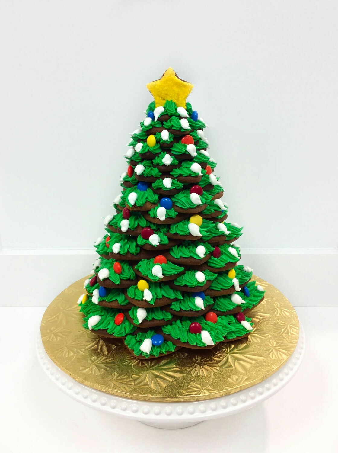 Stacked Gingerbread Cookie Tree