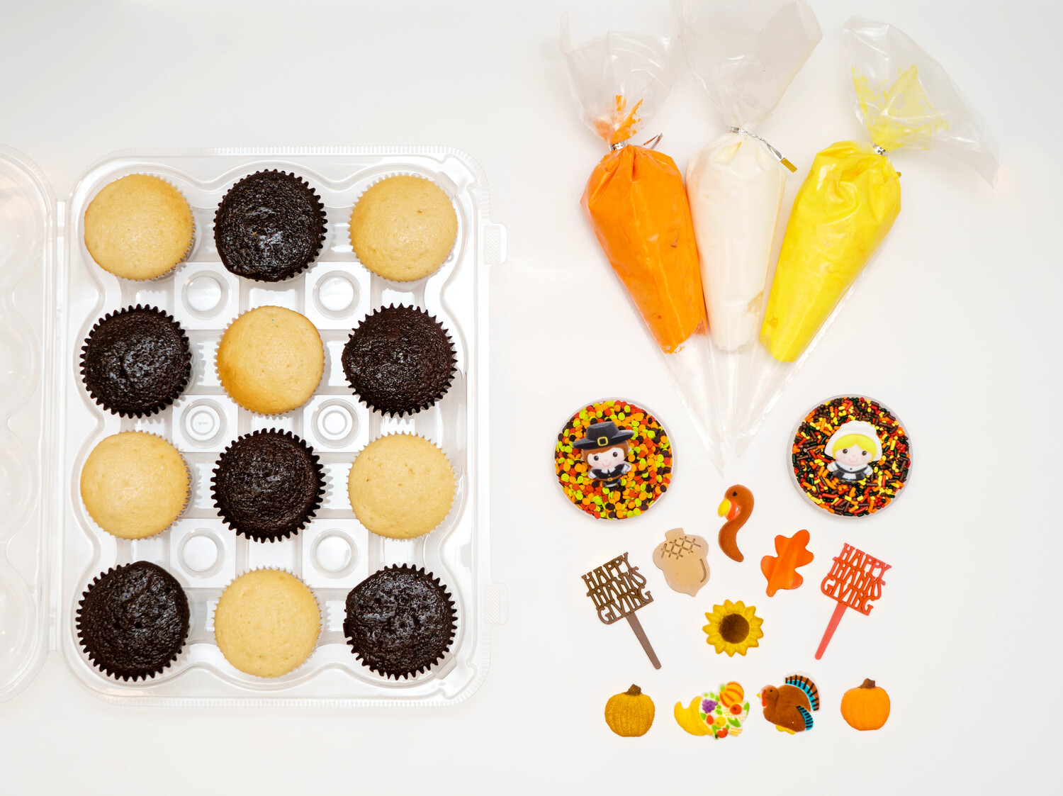 Thanksgiving DIY Cupcake Decorating Kit