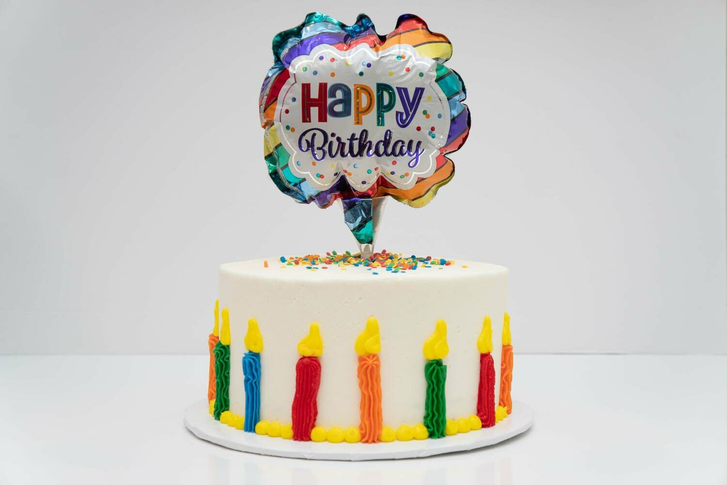 Happy Birthday Balloon & Candle Cake FSB