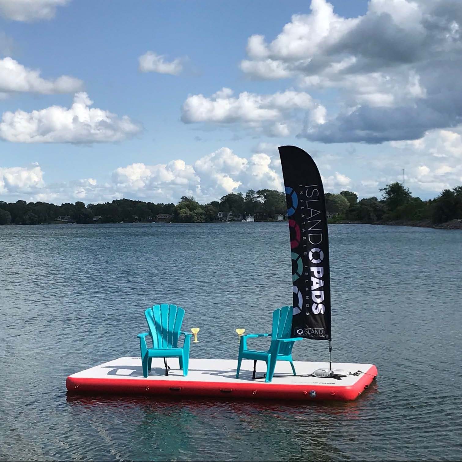 Island Pads inflatable docks and swim platforms