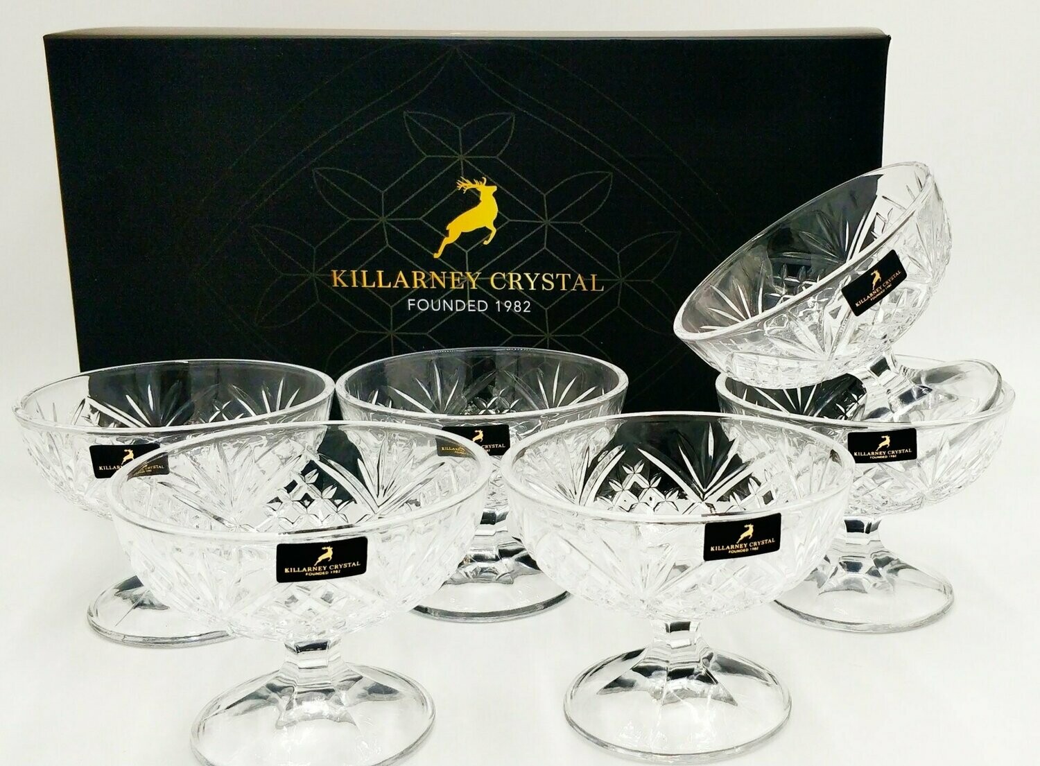 Killarney Crystal Dessert Bowls