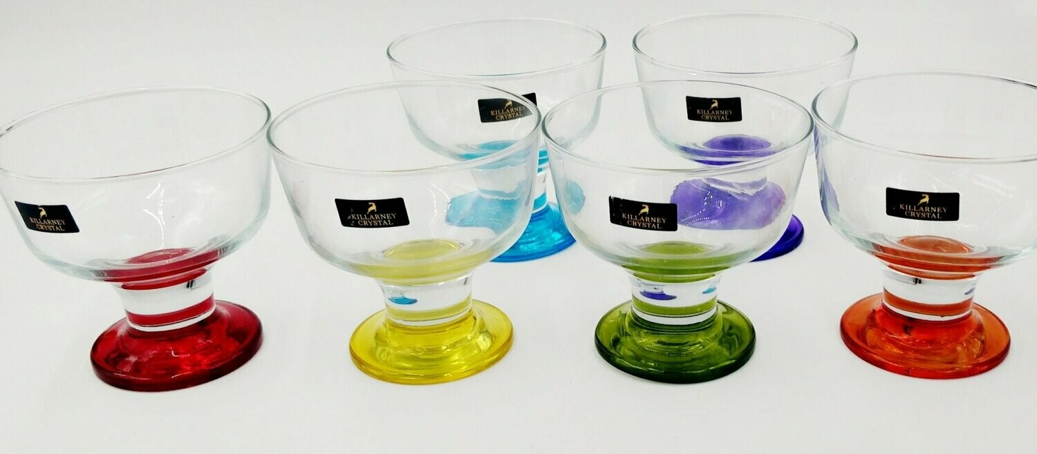 Killarney Crystal Jewel Dessert Bowls