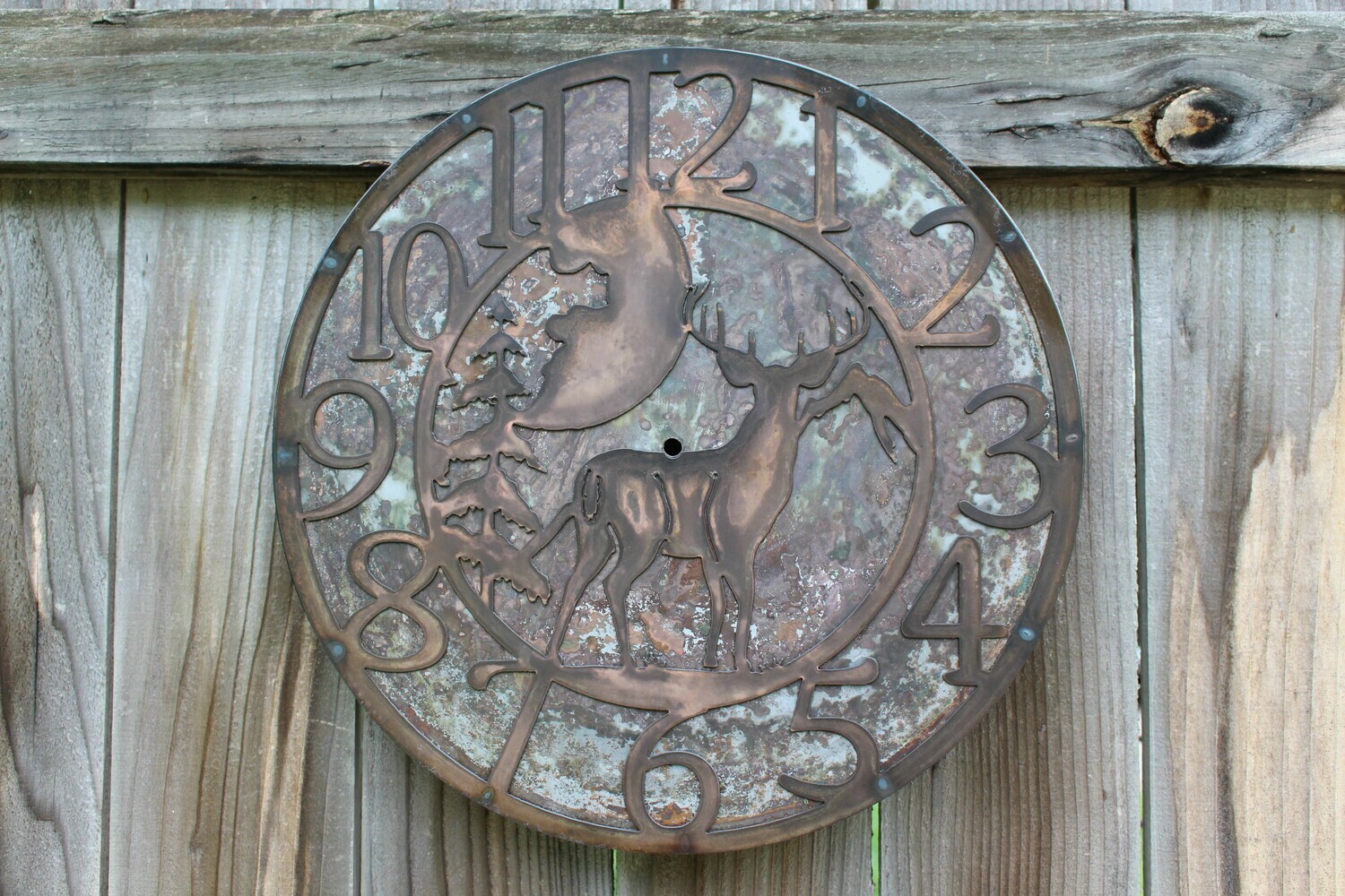 Metal Hunting Clock