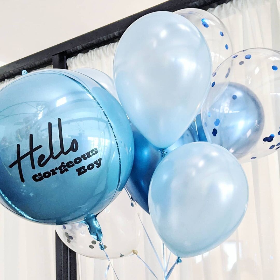 Personalised Foil Orb Balloon with Custom Message Perth Delivery