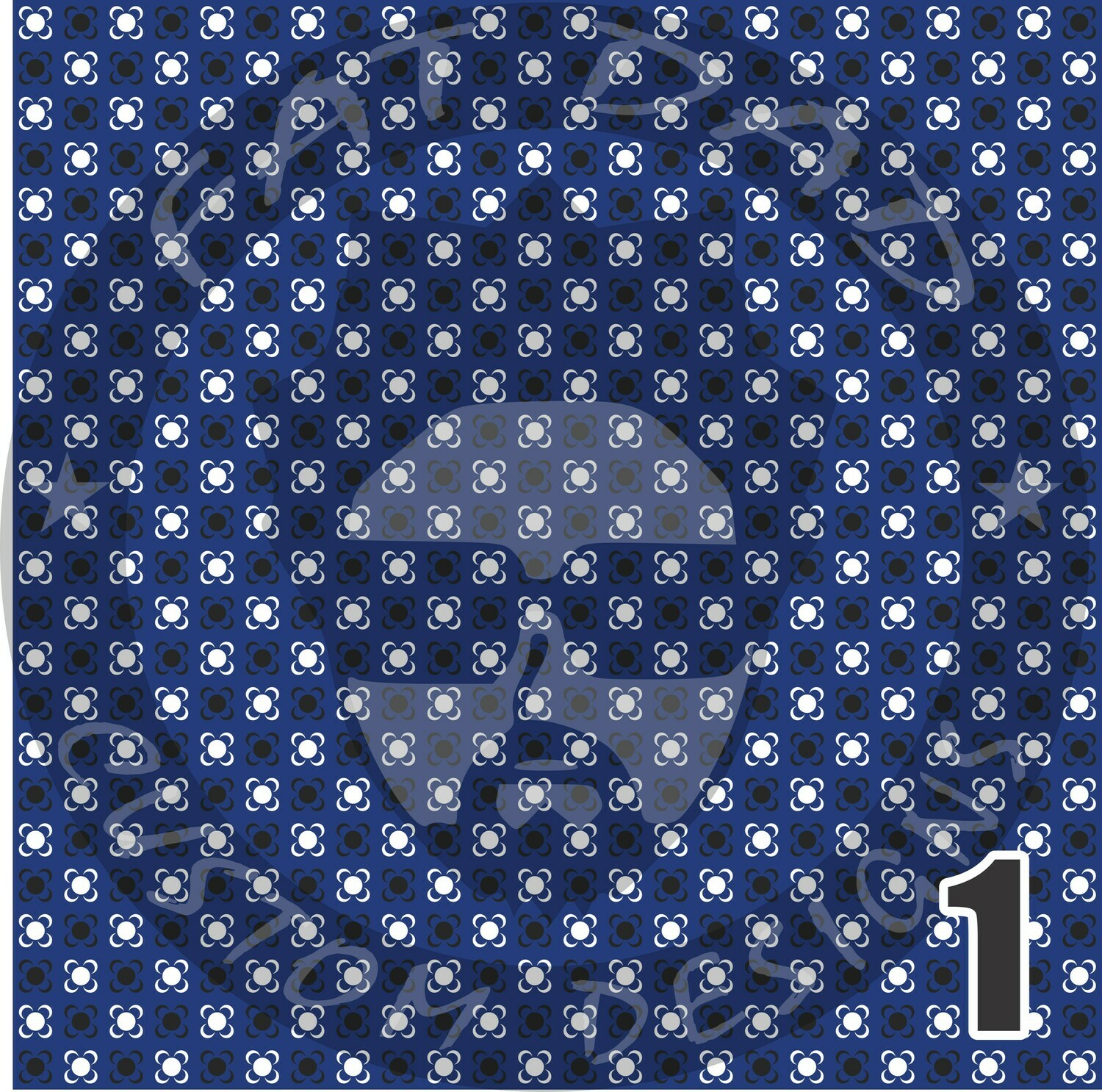Royal Blue Bandana Theme Heat Transfer Vinyl (HTV)