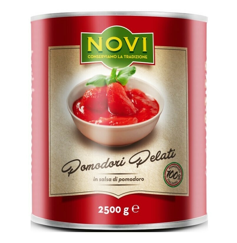 NOVI ITALIAN PEELED TOMATOES 6x2.5kg