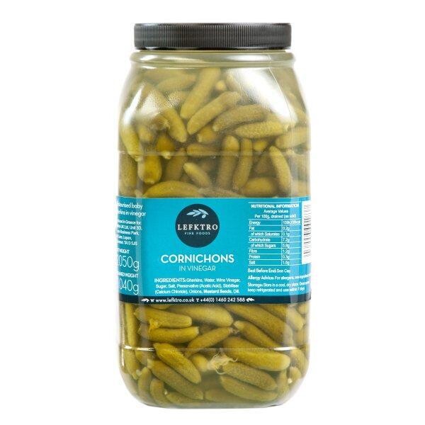 CORNICHONS IN VINEGAR COCKTAIL GHERKINS 2kg