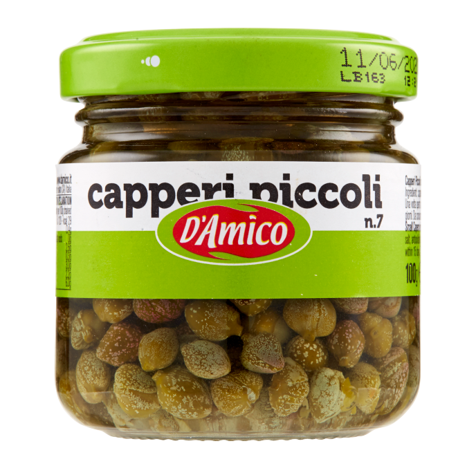 CAPERS IN VINEGAR (CAPPERI IN ACETO) D'AMICO 100gr